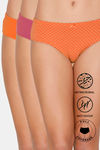 Zivame Anti-Microbial Low Rise Full Coverage Hipster Panty (Pack of 3) - Multicolor — thumbnail 1